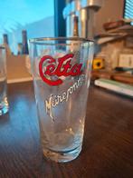 Celta Pils Meiresonne geëmailleerd glas 1, Verzamelen, Biermerken, Verzenden, Gebruikt, Glas of Glazen, Overige merken