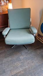 Vintage draaizetel draaistoel fauteuil met chroom frame, Ophalen