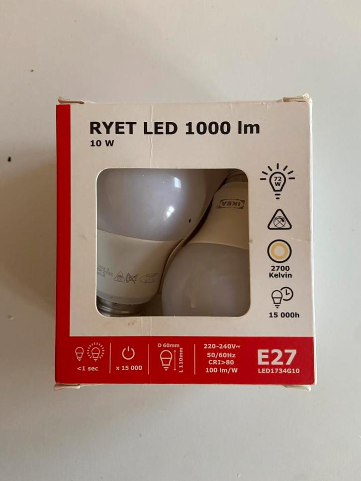 Ike Ryet Led lamp 1000 lm | 10W | E27 | Warm wit, Huis en Inrichting, Lampen | Losse lampen, Nieuw, Led-lamp, Minder dan 30 watt