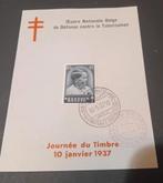 België herdenkingskaart jaar 1937 TBC lot 465B, Postzegels en Munten, Postzegels | Europa | België, Ophalen of Verzenden