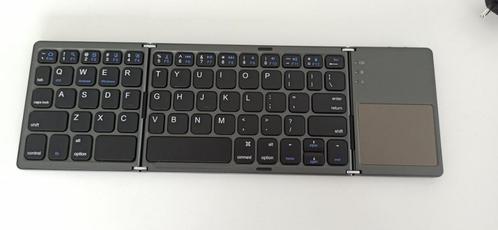 opvouwbaar bluetooth toetsenbord/trackpad oplaadbaar (nieuw), Computers en Software, Toetsenborden, Nieuw, Qwerty, Draadloos, Opvouwbaar