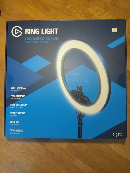 Elgato ringlight video ring dimbaar warm koud licht, Audio, Tv en Foto, Professionele apparaten, Zo goed als nieuw, Video, Ophalen