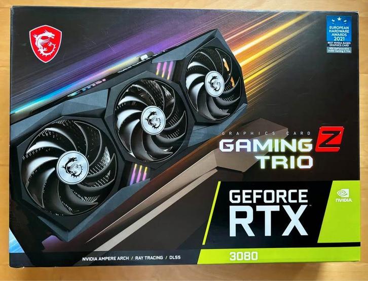 RTX 3080 MSI 10GB, Informatique & Logiciels, Cartes vidéo, Comme neuf, Nvidia, PCI-Express 3.0, GDDR6, HDMI, DisplayPort, Enlèvement