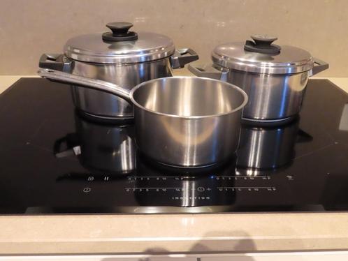 kookpotten, Huis en Inrichting, Keuken | Potten en Pannen, Gebruikt, Kookpan of Snelkookpan, Inox, Keramische plaat, Ophalen