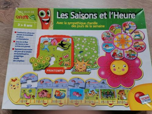 Jeu éducatif de carotte magique "les saisons et l'heure", Kinderen en Baby's, Speelgoed | Educatief en Creatief, Gebruikt, Puzzelen