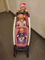 Poppenbuggy + stoeltje + 3 poppen, Ophalen, Zo goed als nieuw