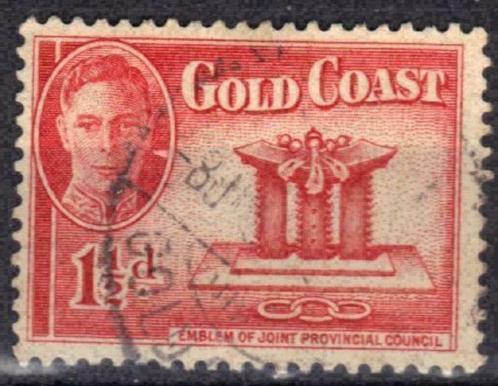 Gold Coast 1948 - Yvert 130 - George VI in medaillon (ST), Postzegels en Munten, Postzegels | Afrika, Gestempeld, Overige landen