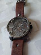 Horloge, Handtassen en Accessoires, Horloges | Heren, Ophalen, Gebruikt, Polshorloge, Leer