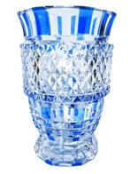 Zeldzame hemelsblauwe Val Saint Lambert 30cm 8kg, Antiek en Kunst, Ophalen