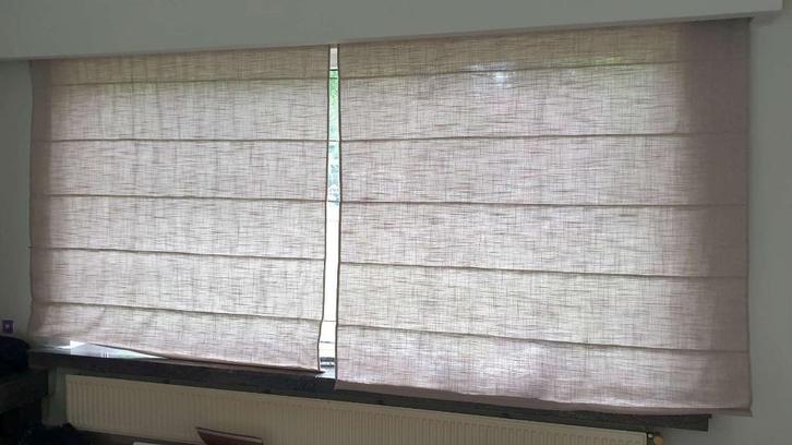 2 ophaalgordijnen bruin H 180 x B 178 cm, perfekte staat !, Huis en Inrichting, Stoffering | Gordijnen en Lamellen, Bruin, Ophalen