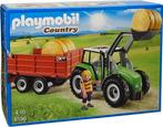 Playmobil Tractor met aanhangwagen - 6130, Ophalen, Gebruikt, Complete set