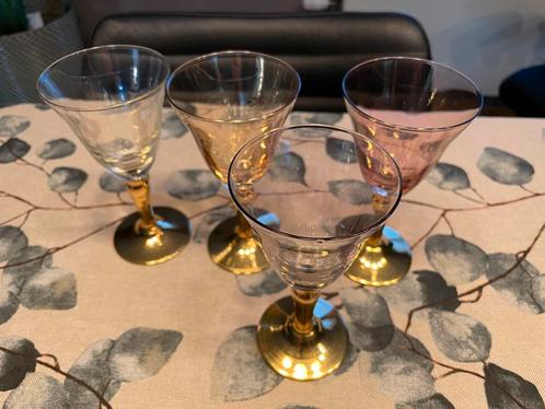 Vintage glazen jaren 50-60, Antiek en Kunst, Antiek | Glaswerk en Kristal, Ophalen of Verzenden
