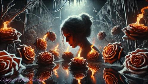 Last Rose Standing - Diamond Painting, Hobby en Vrije tijd, Knutselen, Nieuw, Knutselwerk, Verzenden