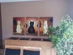 Drieluik schilderijen Katten, Ophalen
