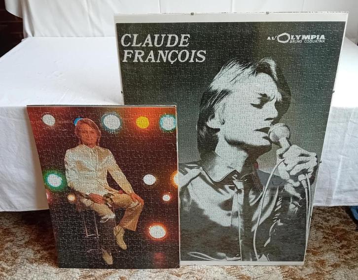 Lot Claude François Vinyls DVD Puzzle Pins Livres Revues ..., CD & DVD, Vinyles | Autres Vinyles, Utilisé, Enlèvement