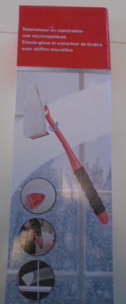 RAAMWISSER EN TREKKER MET MICROVEZELDOEK Nieuw, Huis en Inrichting, Schoonmaakartikelen, Raamwisser of Trekker, Verzenden