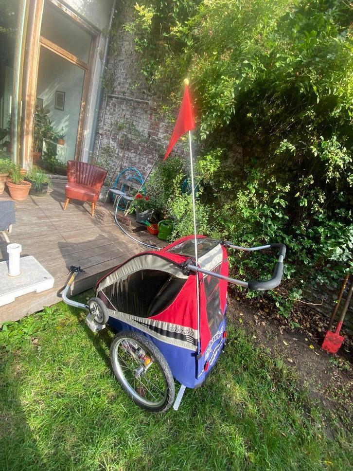 CHARIOT 2-zits fietskar voor kinderen, Fietsen en Brommers, Fietsaccessoires | Overige Fietsaccessoires, Gebruikt, Ophalen