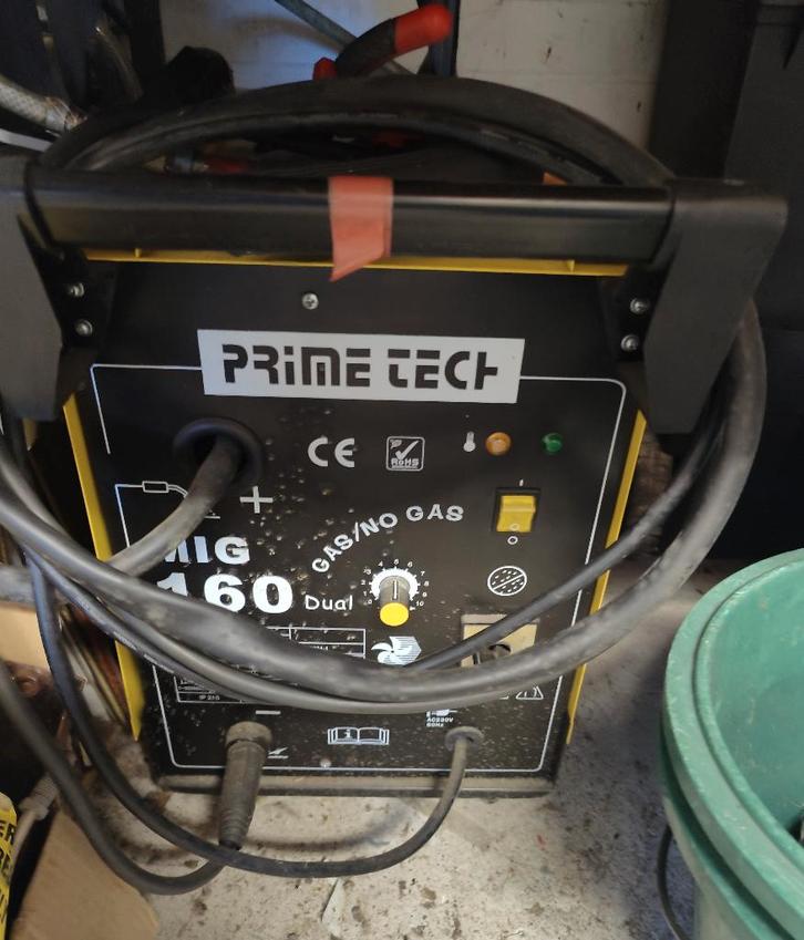 MIG MAG Prime Tech MIG-160, Doe-het-zelf en Bouw, Gereedschap | Lasapparaten, Gebruikt, Overige typen, 150 tot 250 ampère, Ophalen
