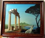 Schilderij “verloren beschaving” H. Adriaensen '76 85 cm *74, Ophalen