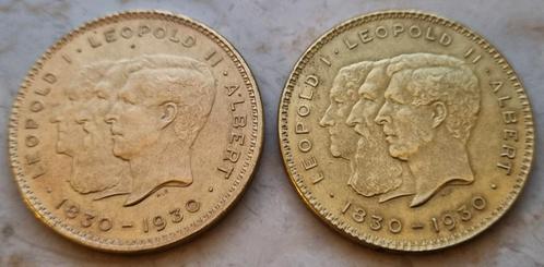 2x proefslag 10 Francs/Frank 1930  (similor) / Zeer zeldzaam, Postzegels en Munten, Munten | België, Losse munt, Overig, Ophalen of Verzenden