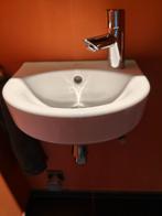 Compact handwasbakje met Grohe-Concetto kraan, Bricolage & Construction, Sanitaire, Comme neuf, Lavabo, Enlèvement, Chrome