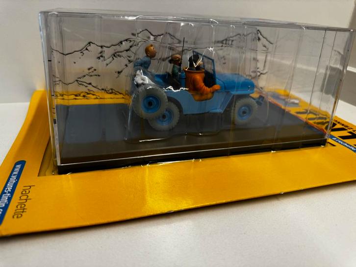 Kuifje auto 1:24 de blauwe jeep uit raket n d maan no 4, Verzamelen, Stripfiguren, Nieuw, Kuifje, Ophalen of Verzenden