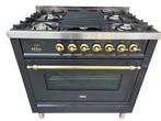 Boretti gasfornuis met een ruime oven, Elektronische apparatuur, Fornuizen, Ophalen, Gebruikt, 60 cm of meer, Energieklasse A of zuiniger