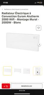 Chauffage électrique Eurom alutherm 2000 wifi blanc 16m2, Bricolage & Construction, 800 watts ou plus, Enlèvement, Utilisé, 150 cm ou plus