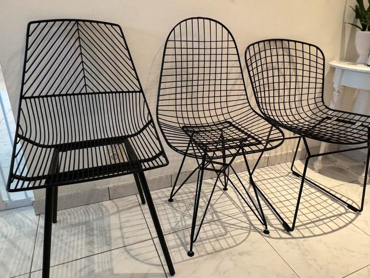 Imitatie Knoll, Vitra, Huis en Inrichting, Stoelen, Gebruikt, Metaal, Ophalen