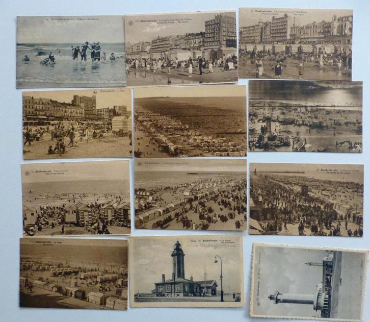 Lot 109 oude postkaarten Belgische Kust, Verzamelen, Postkaarten | België, Gelopen, West-Vlaanderen, 1940 tot 1960, Ophalen of Verzenden