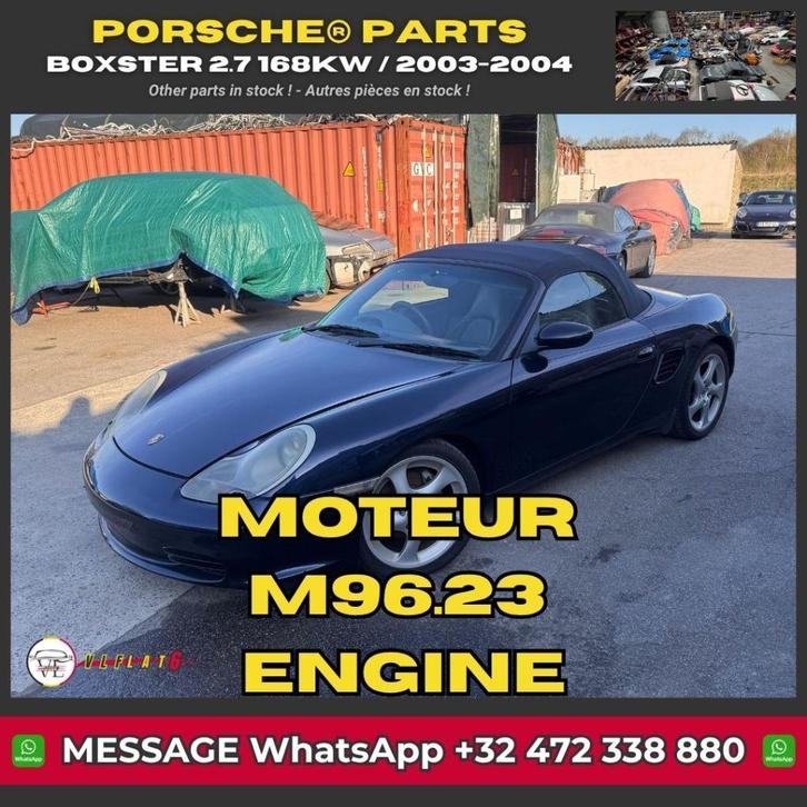 Porsche Boxster 2.7-motor (168 kW) Type M96.23, Auto-onderdelen, Motor en Toebehoren, Oldtimer onderdelen, Porsche, Gebruikt, Ophalen