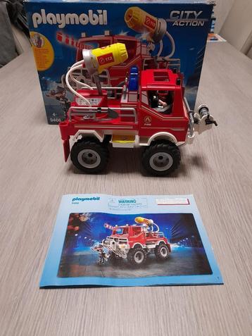 PLAYMOBIL City Action Brandweer terreinwagen met waterkanon  disponible aux enchères