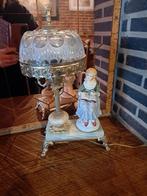 Vintage LAMP porseleinen beeldje meisje met boek, Antiek en Kunst, Ophalen