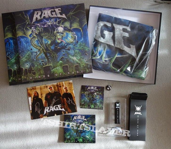 RAGE / wings of rage. boxset.2020. color vinyl., Cd's en Dvd's, Vinyl | Hardrock en Metal, Zo goed als nieuw, Ophalen of Verzenden