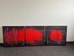 Schilderij - abstract drieluik, Ophalen