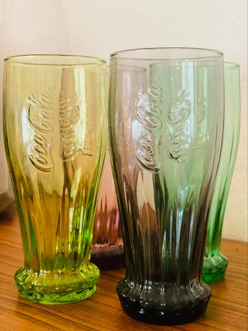 Vintage Coca Cola verzamel glazen, Verzamelen, Glas en Drinkglazen, Ophalen of Verzenden