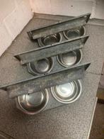 Draaitafel eet - drinkbakjes, Dieren en Toebehoren, Vogels | Hokken en Kooien, Ophalen, Gebruikt, Metaal, Overige typen