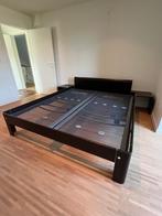 Auping Auronde bedkader, Huis en Inrichting, Slaapkamer | Bedden, Ophalen, Gebruikt, Bruin, Tweepersoons