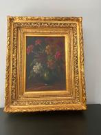 19e eeuws antiek olieverf schilderij in indrukwekkend kader, Antiek en Kunst, Ophalen