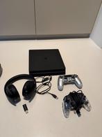 PlayStation 4 Slim CUH-2106A (500 GB) + controller + headset, Games en Spelcomputers, Spelcomputers | Sony PlayStation 4, 500 GB