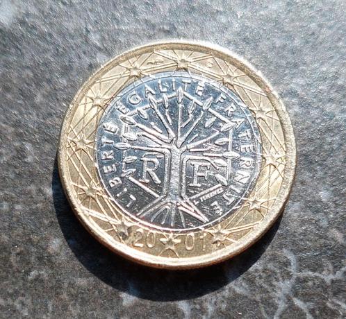 1 euro Frankrijk 2001 Liberte Egalite Fraternite, Postzegels en Munten, Munten | Europa | Euromunten, Losse munt, 1 euro, Frankrijk