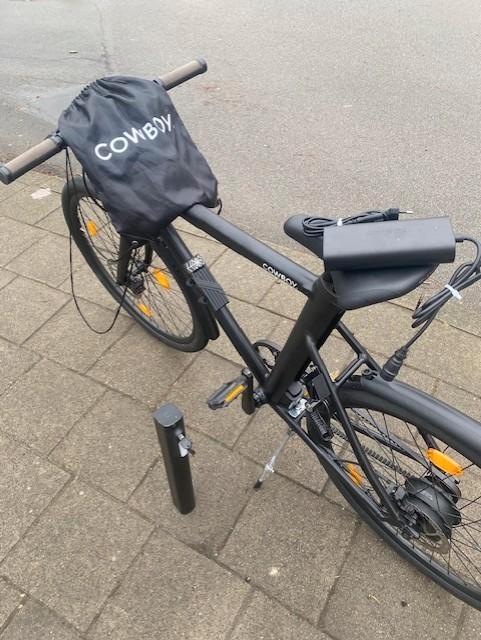 Cowboy V1 fiets in nieuwstaat 1048 Km, Fietsen en Brommers, Elektrische fietsen, Zo goed als nieuw, Cowboy, 51 tot 55 cm, 50 km per accu of meer