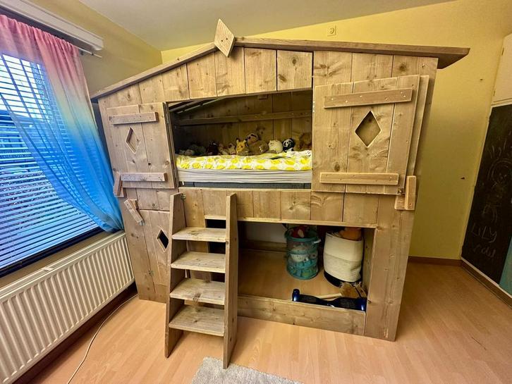 Cabinebed, Kinderen en Baby's, Kinderkamer | Stapelbedden en Hoogslapers, Gebruikt, Stapelbed, Ophalen