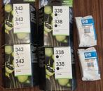 HP cartridge 343 + 338 4 plus 6 stuks, Computers en Software, Printerbenodigdheden, Ophalen of Verzenden, Nieuw, Cartridge, Hp