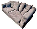 Canapé large en daim de haute qualité, Maison & Meubles, Comme neuf, Autres matériaux, 100 à 125 cm, Quatre personnes ou plus