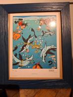 Sérigraphie Le Marsupilami signée par Batem, Enlèvement