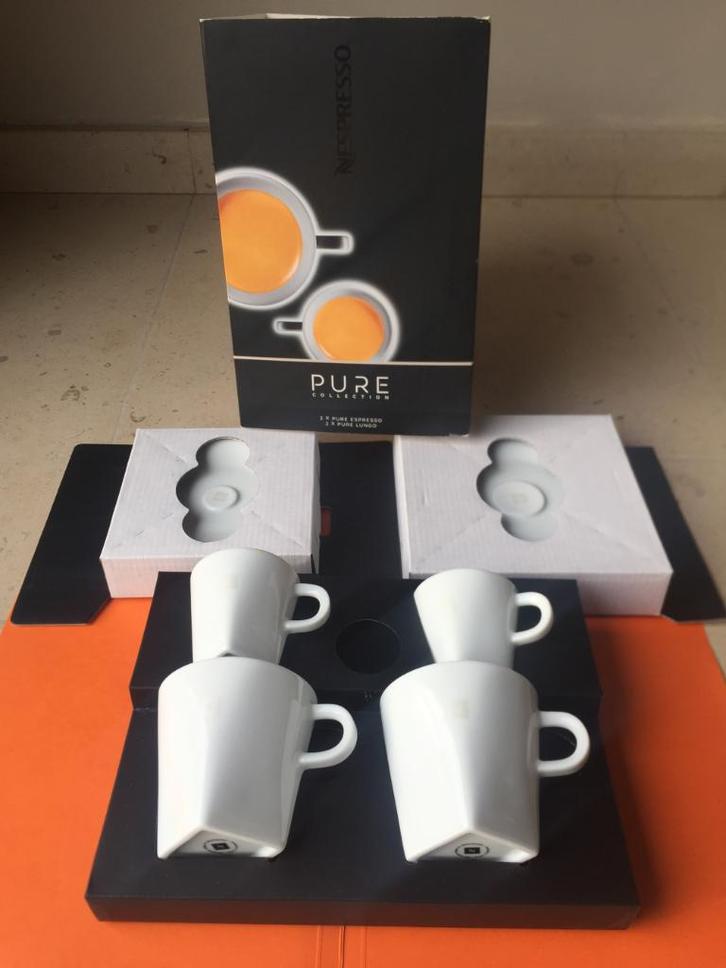 Nespresso koffiekopjes Pure, Huis en Inrichting, Keuken | Servies, Nieuw, Kop(pen) en/of Schotel(s), Porselein, Ophalen of Verzenden