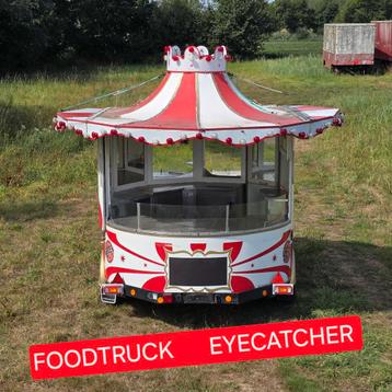 Foodtruck horeca food verkoopwagen aanhangwagen suikerspin  beschikbaar voor biedingen