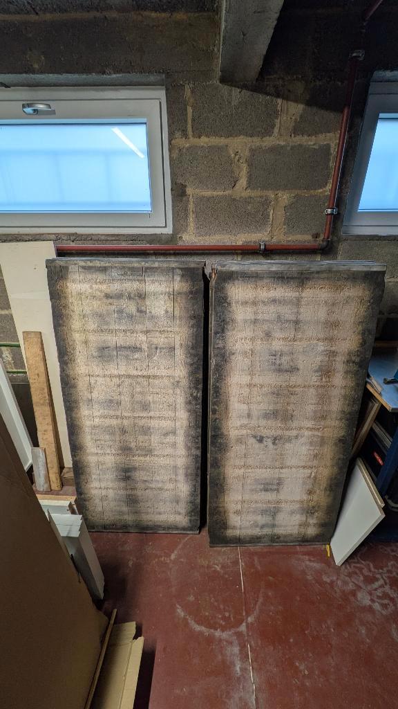 Lariks steenschotten 4 stuks 65 x 140, 16 stuks 65 x 130, Tuin en Terras, Terrasdelen en Vlonders, Gebruikt, Hout, Ophalen