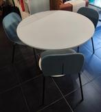 IKEA Docksta ronde tafel + 3x Karlpetter stoelen, Huis en Inrichting, Tafels | Eettafels, Ophalen, Overige materialen, Rond, Zo goed als nieuw